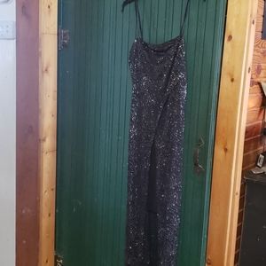 Black sequin dress